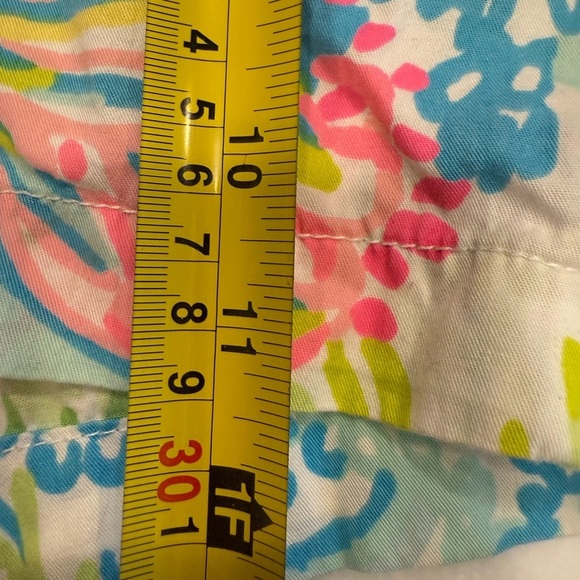 Lilly Pulitzer Women’s Outfit Callahan Shorts Sz 2 & Pink Ruffle Top XXS - Picture 5 of 15